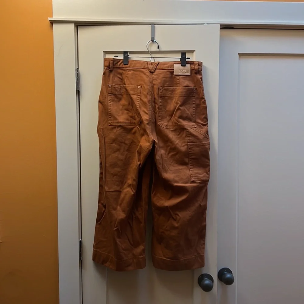 Cropped, wide-leg “fire-hose”pants - Picture 2 of 4